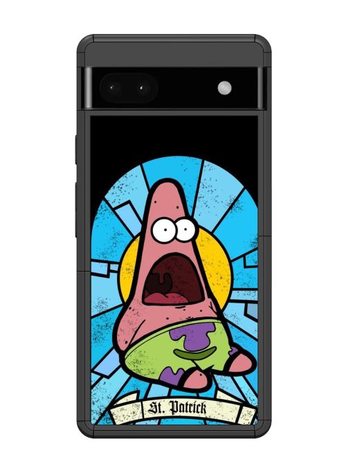 St. Patrick'S Day Stained Glass Patrick Star Glossy Soft Edge Case for Google Pixel 6A