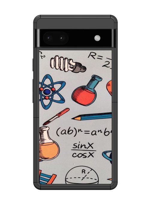 Science Doodle Delight Glossy Soft Edge Case for Google Pixel 6A Chachhi