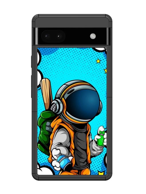 Space Graffiti Artist Glossy Soft Edge Case for Google Pixel 6A Chachhi