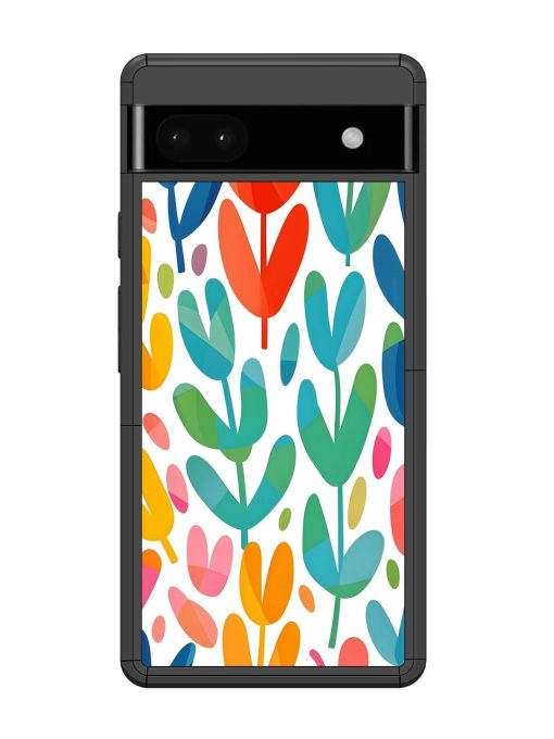 Rainbow Of Blooms Glossy Soft Edge Case for Google Pixel 6A Chachhi