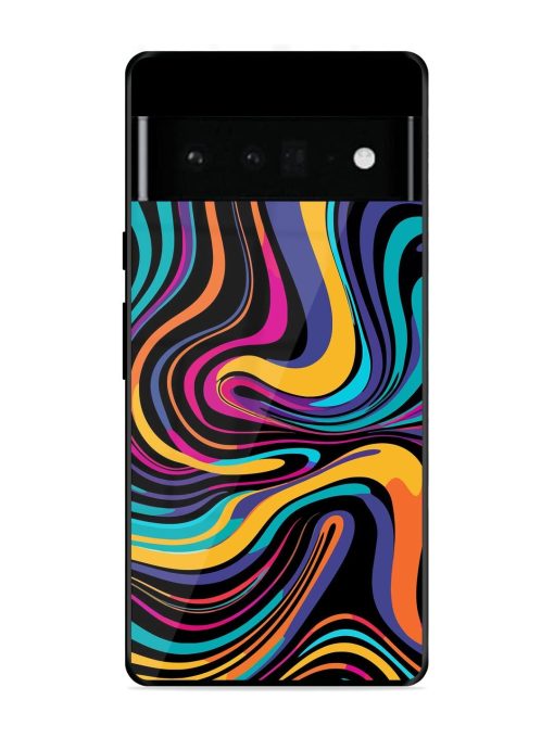 Psychedelic Swirl Glossy Soft Edge Case for Google Pixel 6 Pro Chachhi