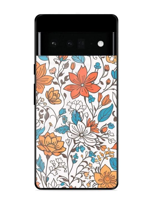 Floral Symphony Glossy Soft Edge Case for Google Pixel 6 Pro Chachhi