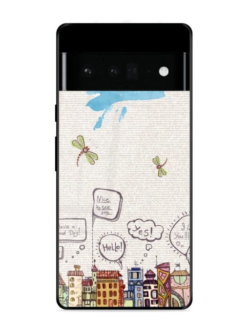 Doodle City Glossy Soft Edge Case for Google Pixel 6 Pro