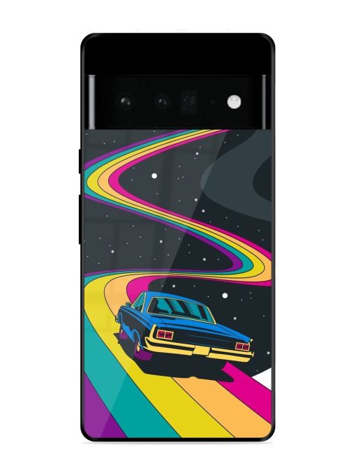 Rainbow Road Glossy Soft Edge Case for Google Pixel 6 Pro Chachhi