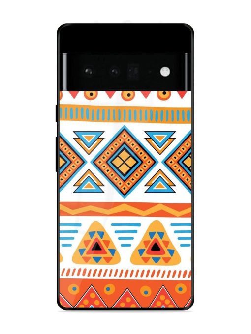 Vibrant Tribal Pattern Glossy Soft Edge Case for Google Pixel 6 Pro Chachhi