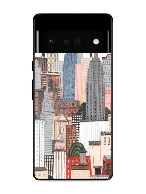 Cityscape Dreams Glossy Soft Edge Case for Google Pixel 6 Pro Chachhi