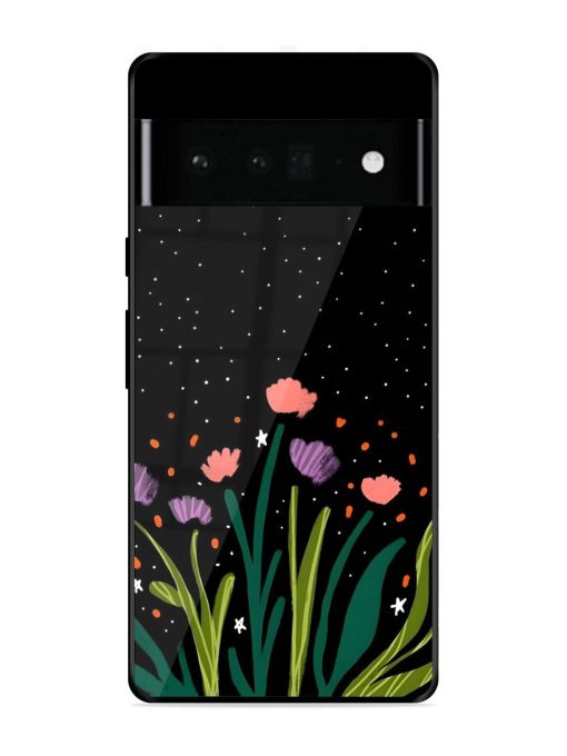 Midnight Bloom Glossy Soft Edge Case for Google Pixel 6 Pro Chachhi