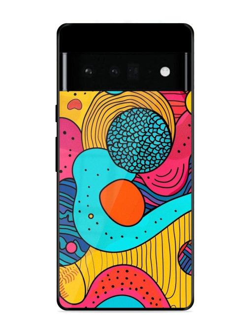 Psychedelic Patterns Glossy Soft Edge Case for Google Pixel 6 Pro Chachhi