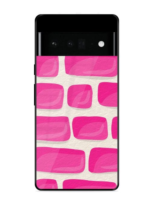 Pink Brick Wall Glossy Soft Edge Case for Google Pixel 6 Pro Chachhi