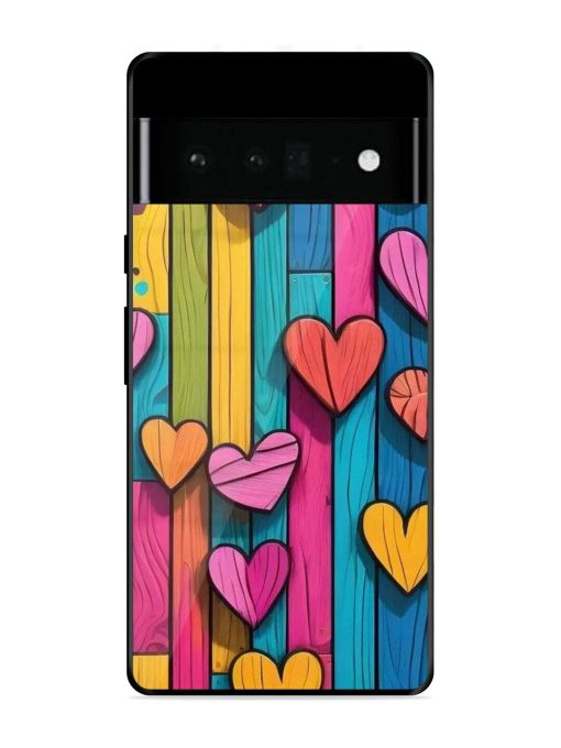 Rainbow Of Hearts Glossy Soft Edge Case for Google Pixel 6 Pro Chachhi