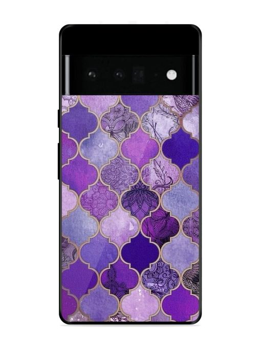 Purple Mosaic Magic Glossy Soft Edge Case for Google Pixel 6 Pro Chachhi