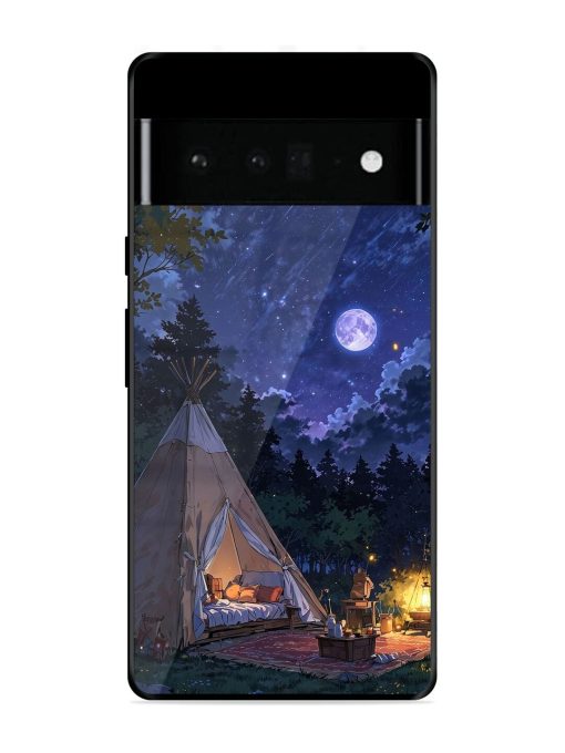 Moonlight Camping Glossy Soft Edge Case for Google Pixel 6 Pro Chachhi