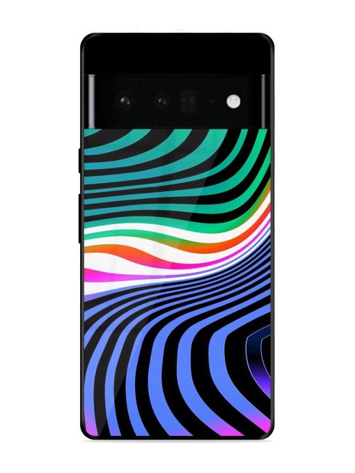 Psychedelic Waves Glossy Soft Edge Case for Google Pixel 6 Pro Chachhi