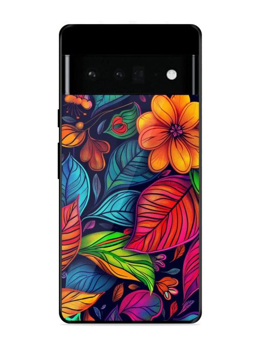 Rainbow Of Blooms Glossy Soft Edge Case for Google Pixel 6 Pro Chachhi