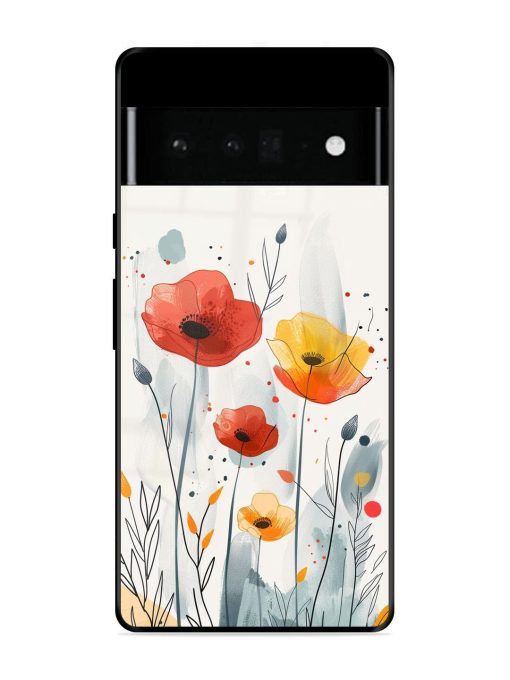 Poppy Fields Glossy Soft Edge Case for Google Pixel 6 Pro Chachhi