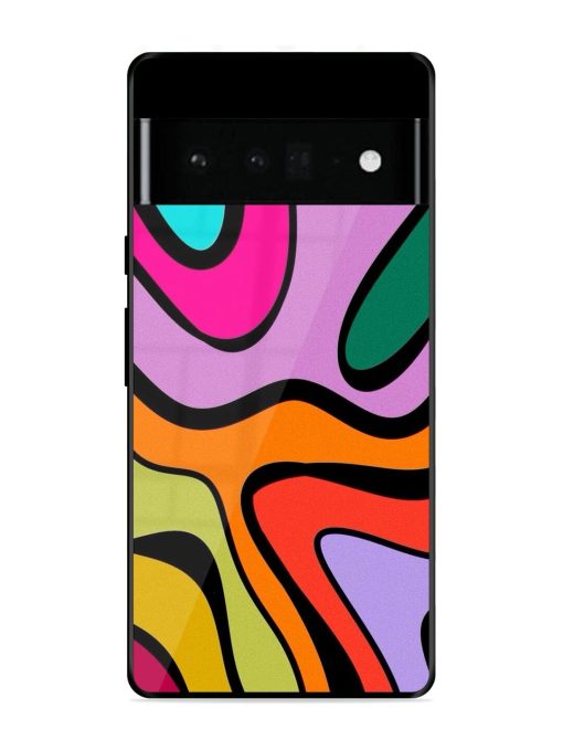 Groovy Swirls Glossy Soft Edge Case for Google Pixel 6 Pro Chachhi