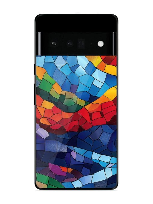 Mosaic Sunset Glossy Soft Edge Case for Google Pixel 6 Pro Chachhi