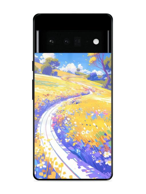 Vibrant Spring Meadow Glossy Soft Edge Case for Google Pixel 6 Pro Chachhi