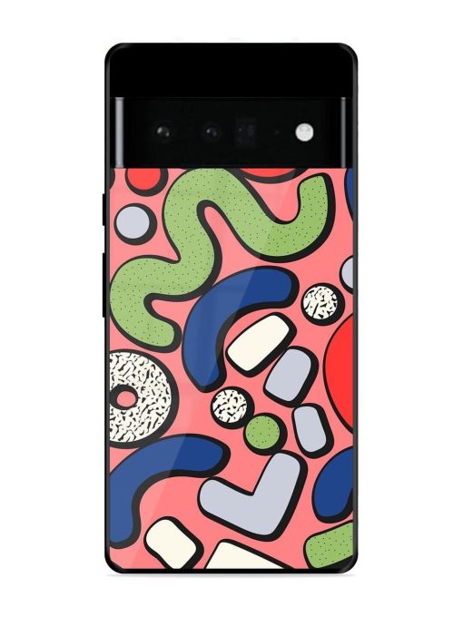 Groovy Geometric Shapes Glossy Soft Edge Case for Google Pixel 6 Pro Chachhi