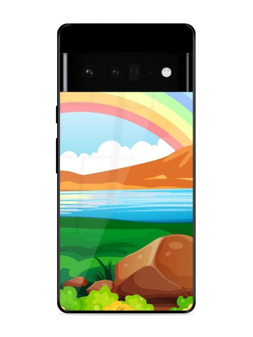 Rainbow Over The Lake Glossy Soft Edge Case for Google Pixel 6 Pro