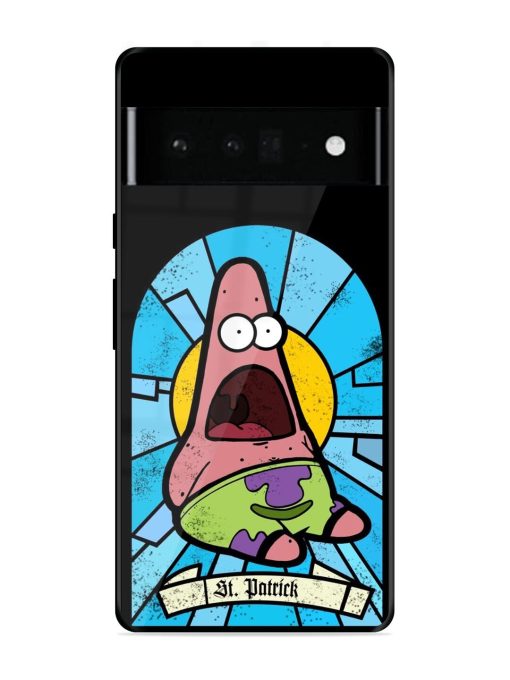 St. Patrick'S Day Stained Glass Patrick Star Glossy Soft Edge Case for Google Pixel 6 Pro Chachhi