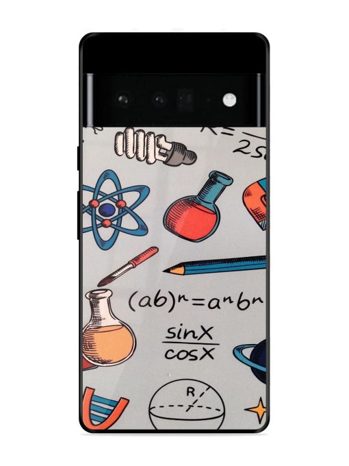 Science Doodle Delight Glossy Soft Edge Case for Google Pixel 6 Pro Chachhi