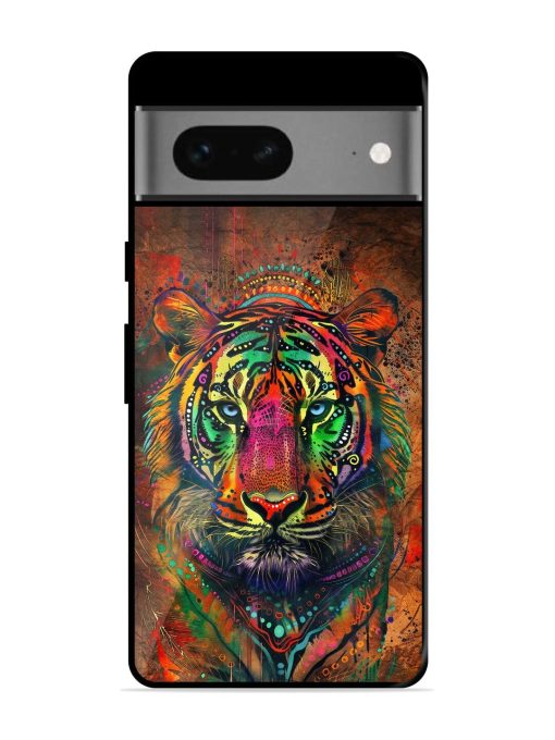 Cosmic Tiger Glossy Soft Edge Case for Google Pixel 7 Chachhi