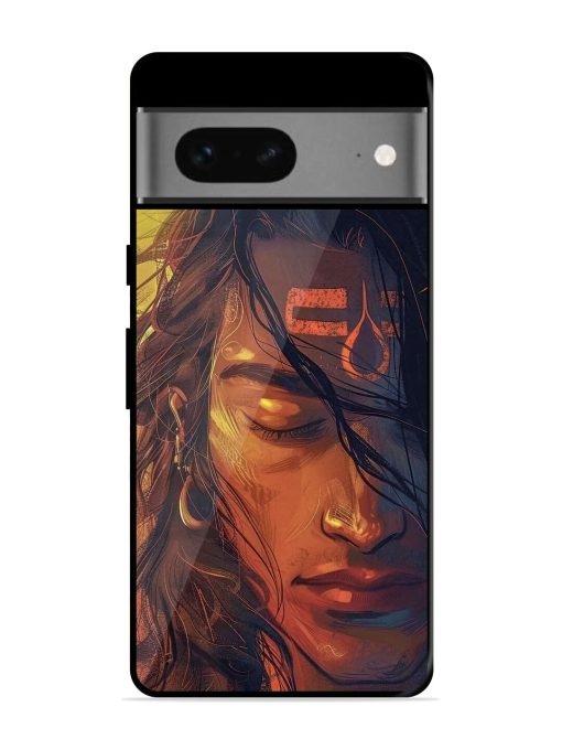 Tranquil Shiva Glossy Soft Edge Case for Google Pixel 7 Chachhi