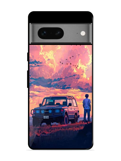 Solitude'S Horizon Glossy Soft Edge Case for Google Pixel 7 Chachhi