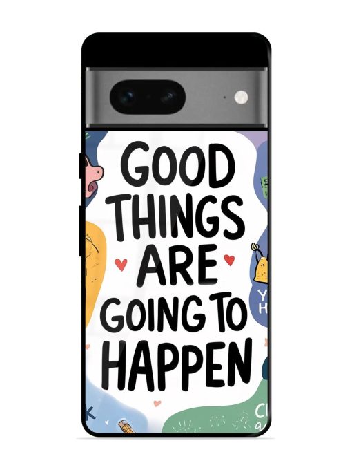 Uplifting Scribbles Glossy Soft Edge Case for Google Pixel 7 Chachhi