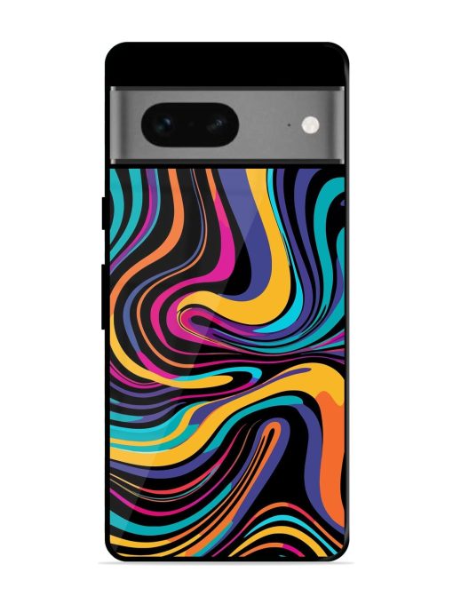 Psychedelic Swirl Glossy Soft Edge Case for Google Pixel 7 Chachhi