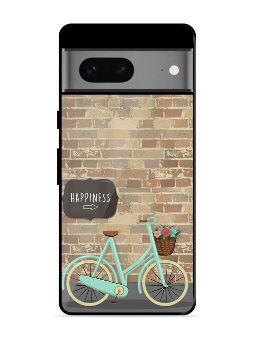 Pedaling Towards Happiness Glossy Soft Edge Case for Google Pixel 7 Chachhi