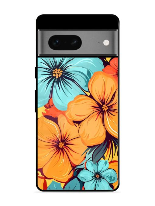 Tropical Bloom Glossy Soft Edge Case for Google Pixel 7 Chachhi