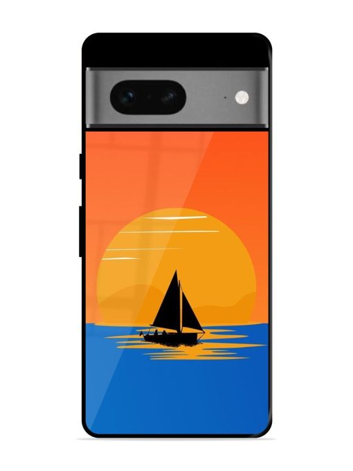 Sunset Sail Glossy Soft Edge Case for Google Pixel 7 Chachhi