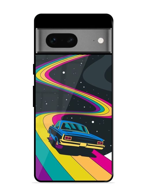 Rainbow Road Glossy Soft Edge Case for Google Pixel 7 Chachhi