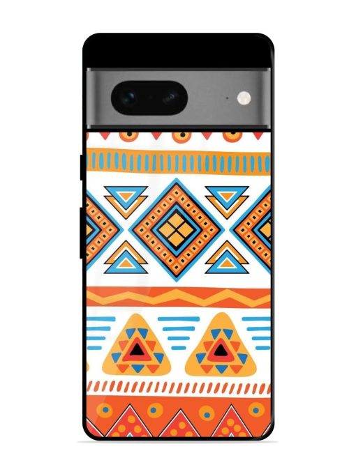 Vibrant Tribal Pattern Glossy Soft Edge Case for Google Pixel 7 Chachhi