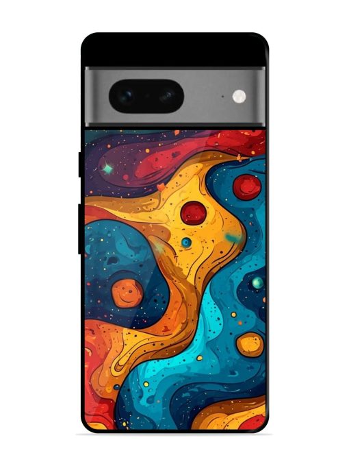 Cosmic Swirl Glossy Soft Edge Case for Google Pixel 7 Chachhi