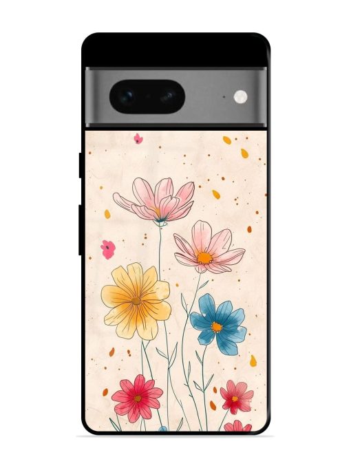 Delicate Bloom Glossy Soft Edge Case for Google Pixel 7 Chachhi