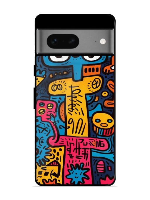 Doodletopia Glossy Soft Edge Case for Google Pixel 7 Chachhi