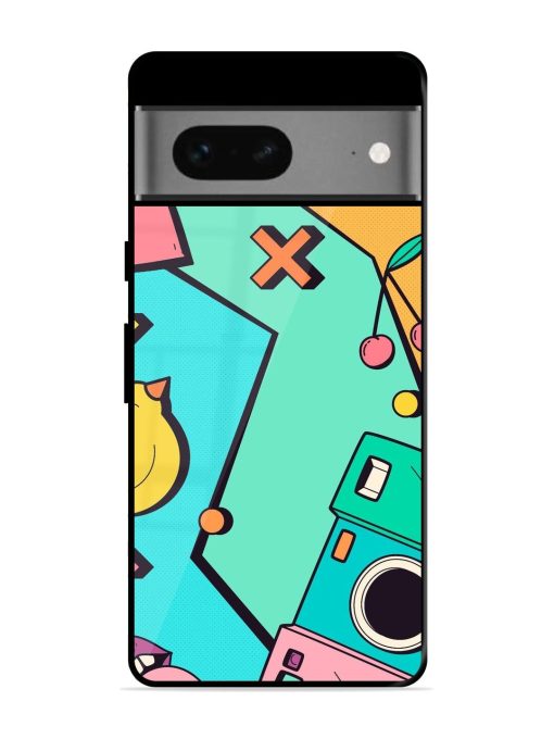 Retro Remix Glossy Soft Edge Case for Google Pixel 7