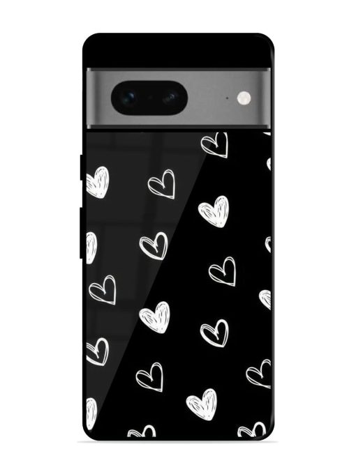 Scattered Hearts Glossy Soft Edge Case for Google Pixel 7 Chachhi