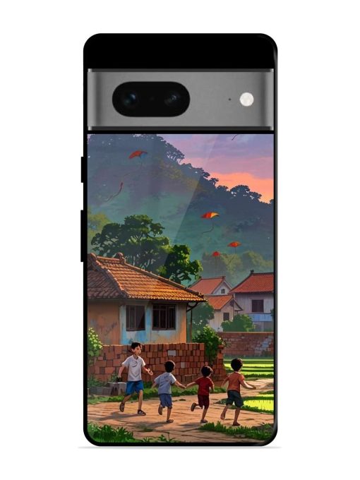 Sunset Play Glossy Soft Edge Case for Google Pixel 7 Chachhi