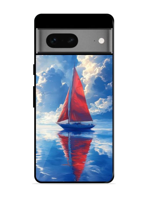 Crimson Sails Glossy Soft Edge Case for Google Pixel 7 Chachhi