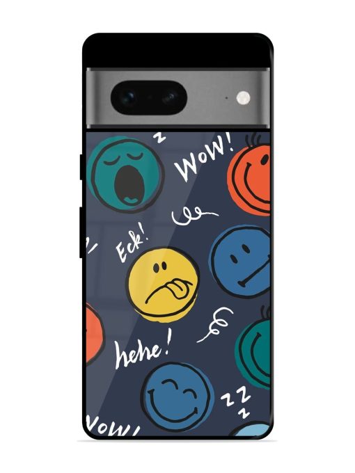 Emoticon Parade Glossy Soft Edge Case for Google Pixel 7 Chachhi