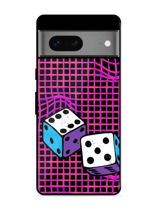 Glitched Dice Glossy Soft Edge Case for Google Pixel 7 Chachhi