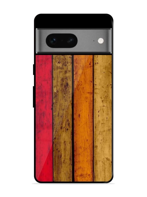 Colorful Woodgrain Glossy Soft Edge Case for Google Pixel 7 Chachhi