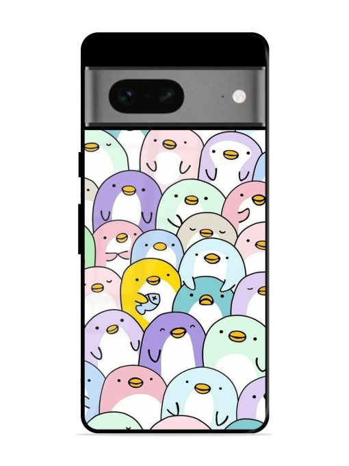 Penguin Party Glossy Soft Edge Case for Google Pixel 7 Chachhi