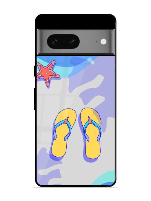 Sandy Toes And Salty Seas Glossy Soft Edge Case for Google Pixel 7 Chachhi