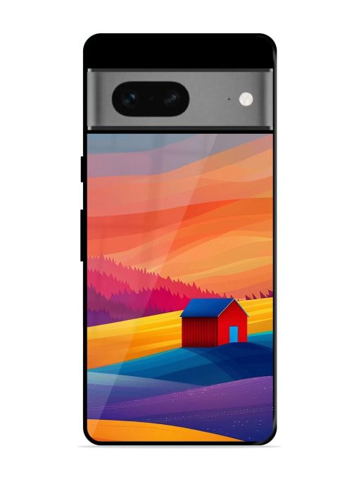 Sunset Solitude Glossy Soft Edge Case for Google Pixel 7 Chachhi