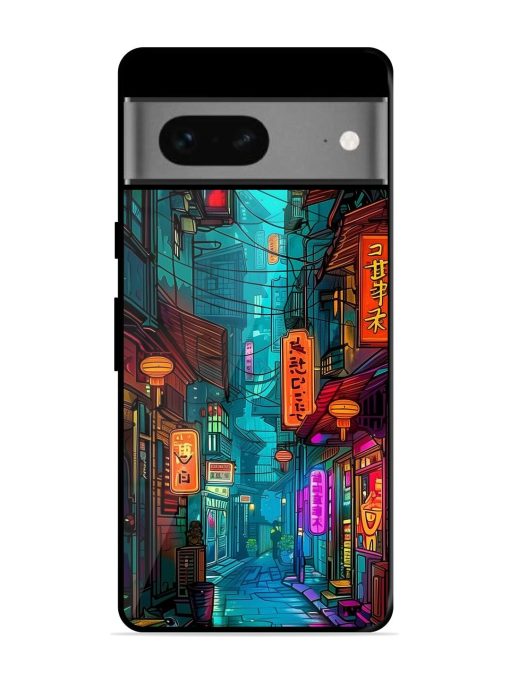 Neon Nightscape Glossy Soft Edge Case for Google Pixel 7 Chachhi